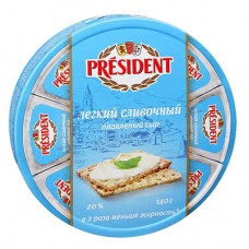 Сыр President плавленый сливочный легкий